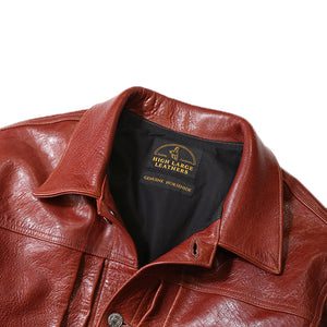 HIGHLARGE LEATHERS NEWCASTLE HTD ハイラージ レザーズ ニューキャッスル ヒートトリートメント ディア（Brown）[HL009001]