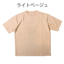 将图片加载到图库查看器，JOHNBULL  Disney MICKEY MOUSE Embroideryt Tシャツ（ホワイト）（チャコールグレー）（ライトベージュ）[JT252C03]
