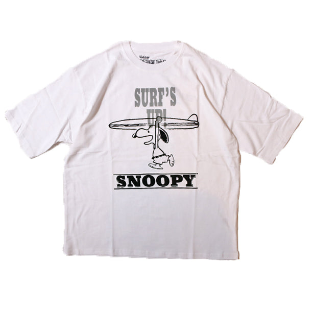 JOHNBUL PEANUTS SURFS UP Tシャツ（ホワイト）[JT252C04] – TSUGU