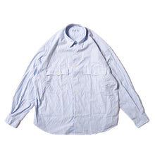 Load image into Gallery viewer, Porter Classic ROLL UP STRIPE SHIRT - ポータークラシック ロールアップシャツ （BLUE）（GRAY）（SAKURA）[PC-016-2212]
