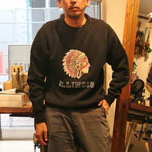 将图片加载到图库查看器，JELADO ILLINOIS Flocky Pt Sweat ジェラード イリノイ フロッキー プリント スウェット（Black）（Grass Green）[AB12201]
