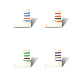 DECKA QUALITY SOCKS "M.A.P" Heavyweight Socks Stripes 3rd Collection デカ クオリティーソックス （Blue）（Orange）（Green）（Purple）[OF-09]