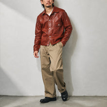画像をギャラリービューアに読み込む, HIGHLARGE LEATHERS NEWCASTLE HTD ハイラージ レザーズ ニューキャッスル ヒートトリートメント ディア（Brown）[HL009001]
