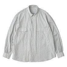 Load image into Gallery viewer, Porter Classic - ROLL UP GINGHAM CHECK SHIRT Porter Classic Roll Up Gingham Check Shirt - NAVY [PC-016-1544]
