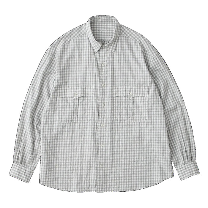 Porter Classic - ROLL UP GINGHAM CHECK SHIRT Porter Classic Roll