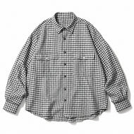 Porter Classic - 卷起方格格纹衬衫 Porter Classic 卷起方格格纹衬衫 - 海军蓝 [PC-016-1544]