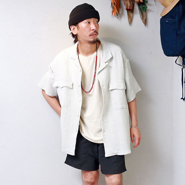 Porter Classic SASHIKO SUPER LIGHT KEROUAC SHIRT / Porter Classic