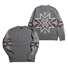 Load image into Gallery viewer, PENDLETON Crew Neck Pullover Knit Pendleton Crew Neck Pullover Knit - Plains Star - (TL Gray) [MN-0575-2000]
