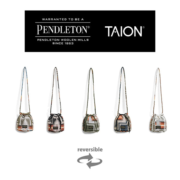 TAION × PENDLETON Taion × Pendleton Reversible String Bag (BEIGE