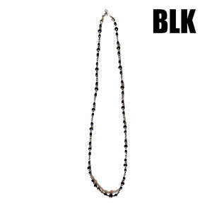 Sunku PEARL/SILVER NECKLACE サンク パール/シルバー ネックレス （WHT）（BLK）［SK-323］