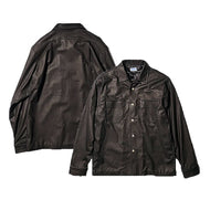 CWORKS Positive Three - Deerskin - シーワークス ポジティブスリー オープンカラーシャツ ディアスキン （Black）[CWST008]
