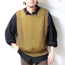 将图片加载到图库查看器，USED​​ Remake Ducking Knit Vest (European Military Wool Knit Vests) Remake military wool vest [SV056]
