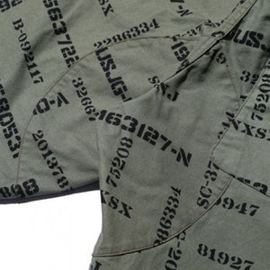 JOHN GLUCKOW Windproof Shorts in Stencil Fabric オリーブ [JG52325]