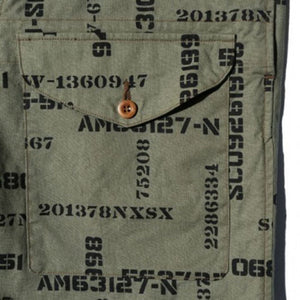 JOHN GLUCKOW Windproof Shorts in Stencil Fabric オリーブ [JG52325]