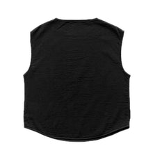 Load image into Gallery viewer, Porter Classic SASHIKO STRETCH 2WAY VEST Porter Classic Sashiko Stretch 2 Way Vest (BLACK) [PC-055-1536]
