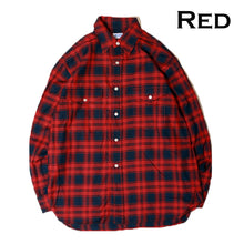 Load image into Gallery viewer, CWORKS Nerd Sea Works Nerd Check Shirt (Red) (Camel) [CWST013]

