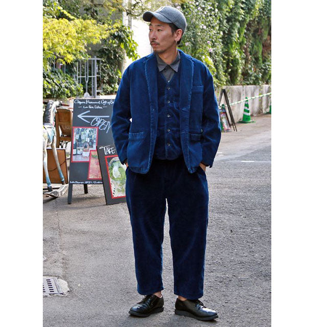 Porter Classic Corduroy Classic Jacket - BLUE - ポータークラシック 