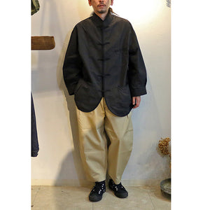 Porter Classic WEATHER CHINESE COAT Porter Classic Weather Chinese Coat (BLACK) [PC-026-1836]