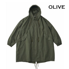 Load image into Gallery viewer, Porter Classic WEATHER MILITARY COAT Porter Classic Weather Military Coat (OLIVE) (BLACK) [PC-026-1985]
