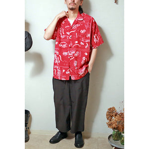 Porter Classic - ALOHA SHIRT FRENCH FILM Porter Classic Aloha Shirt French Film (RED) (NAVY) [PC-024-2153]