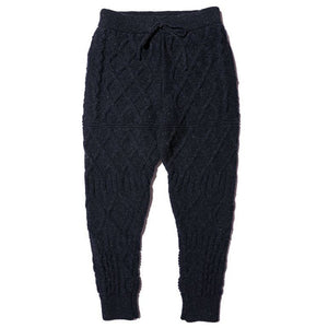 JELADO "BASIC COLLECTION" Cable Knit Pants ジェラード ケーブル ニット パンツ （フェイドネイビー） [JP53322]