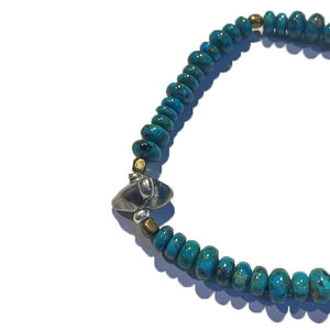 Sunku Turquoise Beads(bt) Bracelet (M beads) (Turquoise) [SK-071-E]