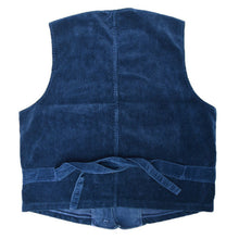Load image into Gallery viewer, Porter Classic Corduroy Classic vest - BLUE - Porter Classic Corduroy Vest [PC-018-1167]
