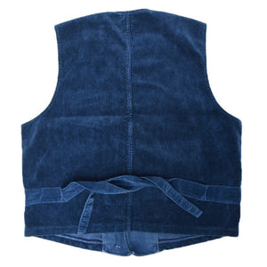 Porter Classic Corduroy Classic vest - BLUE - ポータークラシック コーデュロイ ベスト [PC-018-1167]
