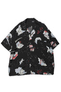 Porter Classic - Showfolk Aloha Shirt - BLACK [PC-024-1325]