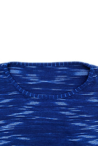 波特经典 - KASURI 针织长袖衬衫 - 靛蓝色 [PC-030-1349]