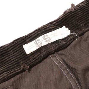JOHN GLUCKOW "Headhunters Rising" Net Maker 长裤（灯芯绒碳灰色）[JG53327]