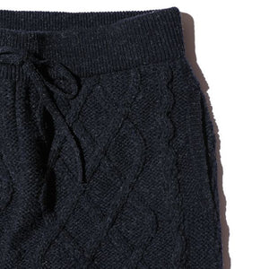 JELADO "BASIC COLLECTION" Cable Knit Pants (Fade navy) [JP53322]