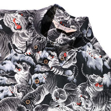Load image into Gallery viewer, JELADO &quot;BASIC COLLECTION&quot; Pullover Aloha Shirt 100 Tigers (Black) [SG62107]
