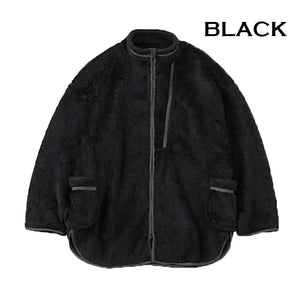 PORTER CLASSIC HIGHLOFT FLEECE SHIRT JKT - Porter Classic High Loft 羊毛衬衫夹克（橄榄色）（黑色）[PC-022-2006]