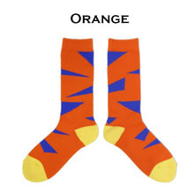 画像をギャラリービューアに読み込む, DECKA QUALITY SOCKS BY BRÚ NA BÓINNE - Pile Socks / Triangles  デカ クオリティーソックス パイルソックス（white）（orange）（blue）[BNB×de-27]
