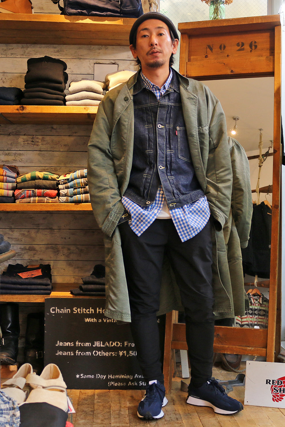 Porter Classic - SUPER NYLON MASH COAT / ポータークラシック スーパーナイロン マッシュコート - OLIVE  [PC-015-1299]