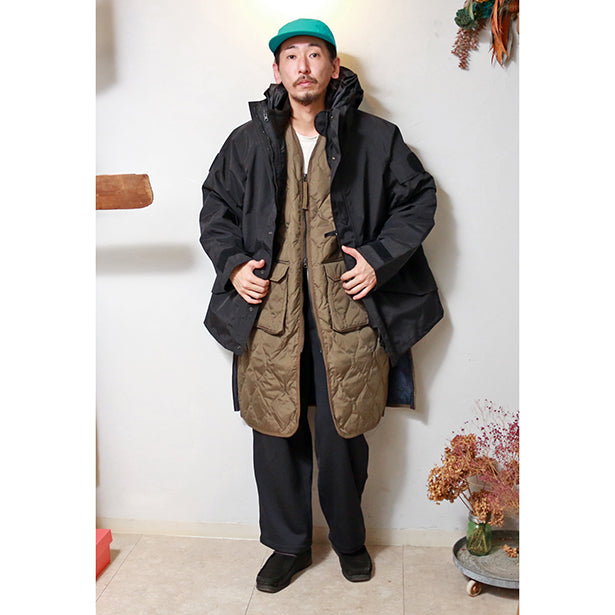 TAION MILITARY VNECK ZIP DOWN COAT 【UNISEX】 タイオン ミリタリー