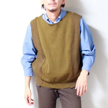 将图片加载到图库查看器，USED​​ Remake Ducking Knit Vest (European Military Wool Knit Vests) Remake military wool vest [SV056]
