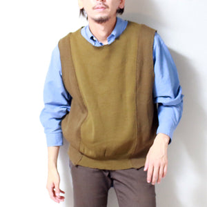 USED Remake Ducking Knit Vest （European Military Wool Knit Vests） リメイク ミリタリー ウール ベスト [SV056]