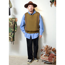 将图片加载到图库查看器，USED​​ Remake Ducking Knit Vest (European Military Wool Knit Vests) Remake military wool vest [SV056]
