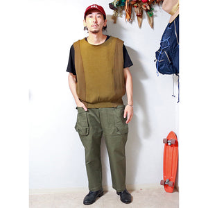 USED Remake Ducking Knit Vest （European Military Wool Knit Vests） リメイク ミリタリー ウール ベスト [SV056]