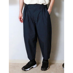 Porter Classic POPLIN BEBOP 裤子 - Porter Classic 府绸 Bebop 裤子（海军蓝）[PC-035-1841]