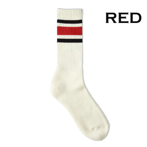 DECKA QUALITY SOCKS - 80's Skater Socks  Online store Limited Color デカ クオリティーソックス （Red）（yellow）（blue）[de-11]