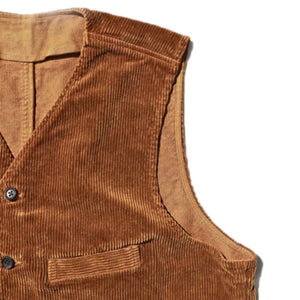 Porter Classic Corduroy Classic vest Porter Classic Corduroy Best (GOLDEN BROWN) [PC-018-1167]