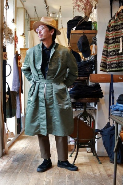 Porter Classic - SUPER NYLON MASH COAT / ポータークラシック スーパーナイロン マッシュコート - OLIVE  [PC-015-1299]