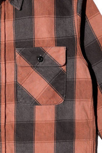 JELADO Unionworkers Shirt &lt;法兰绒衬衫&gt;常规长度（砖棕色）[JP52130]