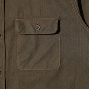 JELADO "BASIC COLLECTION" 工会工人衬衫 (HBT 橄榄色) [JP53140]
