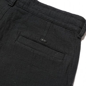 Porter Classic Sashiko Strech 阔腿裤（黑色）[PC-018-1168]