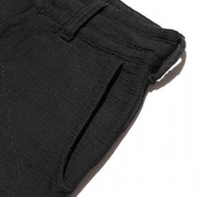 Load image into Gallery viewer, Porter Classic Sashiko Strech Wide Pants (BLACK) [PC-018-1168]

