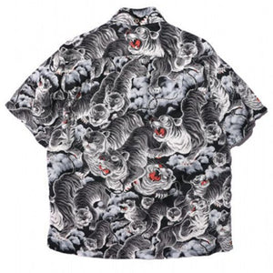 JELADO "BASIC COLLECTION" Pullover Aloha Shirt 100 Tigers (Black) [SG62107]